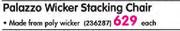  Palazzo Wicker Stacking Chair-Each