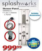 ZEPJFFNFKSplash Works 1.5mx260mmx70mm Shower Panel (SIIPANECO)