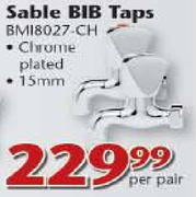 Elements 15mm Sable BIB Taps (BM18027-CH) - Per Pair