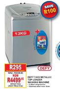 Defy Metallic Top Loader Washing Machine-13kg