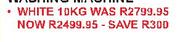 Defy White Twin Tub Washing Machine-10kg