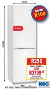 KIC White Combi Fridge-238Ltr