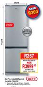 Defy C250 Metallic Combi Fridge-250Ltr