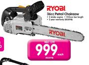 Special Ryobi 36cc Petrol Chainsaw Each m.guzzle .za