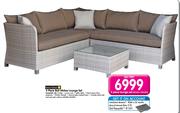 Terrace Leisure 4 Piece Bali Wicker Lounge Set