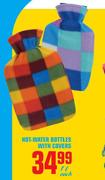 Hot-Water Bottles With Covers-1Ltr Each