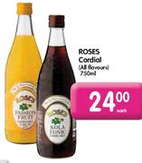 Roses Cordial-750ml Each