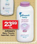 Johnson's Baby Powder Assorted-400g Each