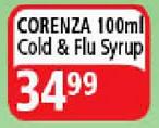 Corenza 100ml Cold & Flu Syrup
