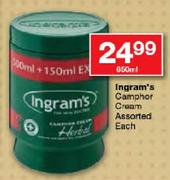 Ingram's Camphor Cream Assorted-650ml Each