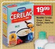 Nestle Cerelac Stage 1 Baby Cereal Assorted-250g