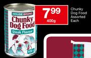 House Brand Chunky Dog Food Assorted Each-400g