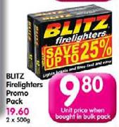Blitz Firelighters Promo Pack-500g