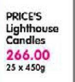 Price's Lighthause Candles-25x450g