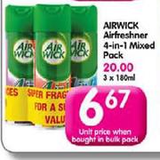 Airwick Airfreshner 4-In-1 Mixed Pack-180ml