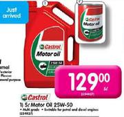 Castrol 5 Ltr Motor Oil 25W-50