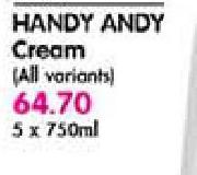 Handy Andy Cream(All Variants)-5x750ml