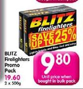 Blitz Firelighters Promo Pack-500gm