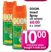 Doom Insect Spray(All Variants)-180ml