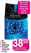 M Auto Washing Powder-2Kg Each + Free M 750ml Dishwash Liquid Refill