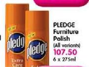 Pledge Furbiture Polish(All variants)-6x275ml