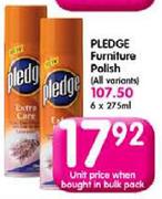 Pledge Furbiture Polish(All variants)-275ml