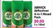 Airwick Airfreshner 4 In 1 Mixed Pack-3x180ml