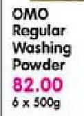 Omo Regular Washing Powder-6 x 500g Pack