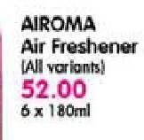 Airoma Air Freshener-6x180Ml