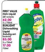 Sunlight Dishwashing Liquid-750Ml