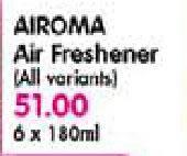 Airoma Air Freshener-6X180ml 