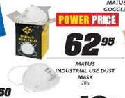Matus Industrial Use Dust Mask-20's