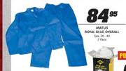 Matus Royal Blue Overall (Size 34-44)-2 Piece