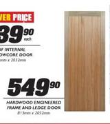 Hardwood Engineered Frame And Ledge Door-813mm x 2032mm