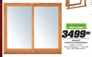Meranti Slider + Locks & Handles-2400 (W) x 2100 (H)