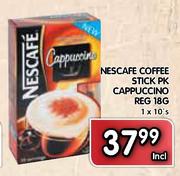 Nescafe Coffee Stick Pk Cappuccino Reg 18G-10's