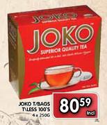 Joko T/Bags T/Less 100's-4 x 250gm