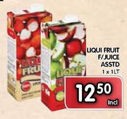 Liqui Fruit F/Juice-1Ltr Each