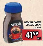 Nescafe Coffee Classic Decaf-100gm