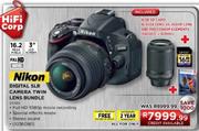 Nikon Digital SLR Camera Twin Lens Bundle
