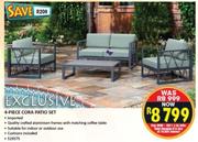 Cora 4 Piece Patio Set