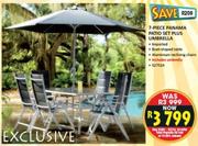 Panama 7 Piece Patio Set Plus Umbrella