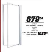 Duro Return Panel Shower Door-900mm