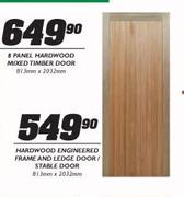 Hardwood Engineered Frame And Ledge Door/Stable Door-813mmx2032mm