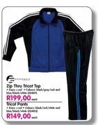 Zip Thru Tricot Top
