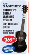 Sanchez Children's Guitar Learning System 30" Acoustic Guitar(ACP31)