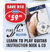 First Act Learn To Play Guitar Instruction Book & Cd(M2LG1100)