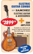Sanchez Electric Guitar & Accessories(DLP1) + 25W Amplifier