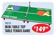Mini Table Top Table Tennis Game(185131)