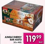 Jungle Energy Bar Asstd-30x40Gm